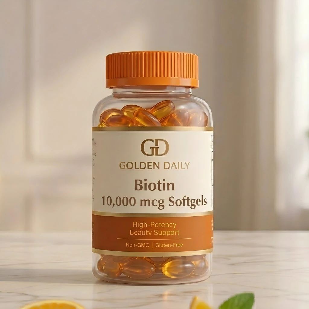 Biotin 10000 mcg Softgels bottle
