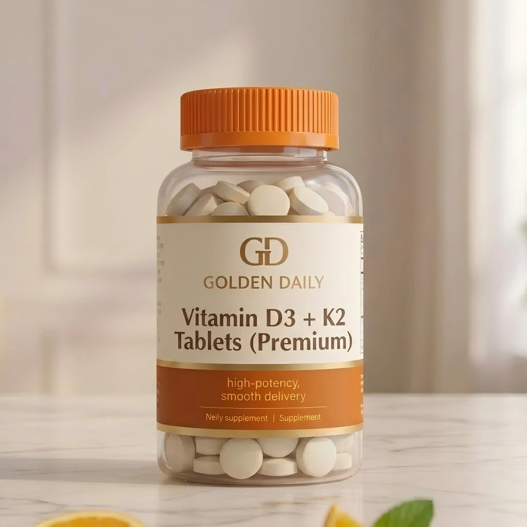 Vitamin D3 K2 Premium Tablets bottle